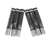 Pongnas 6-Piece Metallic Oil Pastels Set for Easy Blending and Shading - Artist Grade Soft Crayons in Portable Case (Silver)