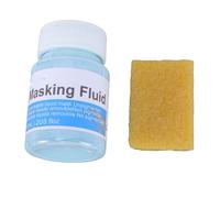 Pongnas 60ml Masking Fluid, Fast Drying Easy Peel Off Watercolor Painting Liquid for Artists and Crafters, with Eraser for Precision Art Calligraphy and Mixed Media Projects