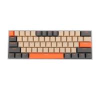 Pongnas 61 Key RGB Backlit USB C Wired Mechanical Keyboard, Red Switch Hot Swappable Gaming Keyboard, Detachable Cable Ergonomic Compact Keyboard with Translucent Keycaps, Double Layer