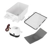 Pongnas 750GPH Shower Sump Pump with Built in Automatic Float Switch, Full Submersible Electric Pump for Marine Boat Yacht, Multiple Inlet Port Sizes with Ignition Protection (12V)