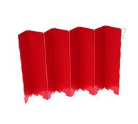 Pongnas 8 Plate Foldable Stove Windshield for Camping Gas Cooking - Lightweight Aluminum Alloy Wind (Red)