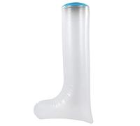Pongnas Adult Leg Cast Cover, 78cm Long PVC Bath Protector with Blue Diving Material Rings, for Broken Leg Injury Shower Protection (Adult Long)