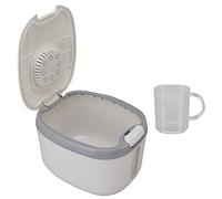 Pongnas Airtight Rice Container with Clear Window - Proof Storage Box for Grains, Sugar, and Flour - Practical Kitchen (S Gray (5kg/11.0lb))