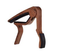 Pongnas Aluminum Alloy Guitar Aluminum for Guitar Alloy Smooth Clamping for Fast Key Changes Sturdy Rosewood Sapele Color with 3 Wood Picks (Rosewood)