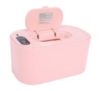 Pongnas Baby Wipe Warmer, Portable 2 in 1 Heating Top with Base for Home and Travel, Digital Display, Holds 80 Wipes, Auto Return Design, 40°C to 60°C Temperature Adjustment (Pink)