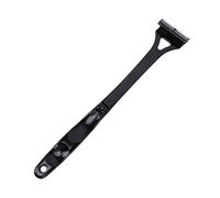 Pongnas Back Hair Trimmer, Extended Handle Folding Body Groomer with 3 Tiered Cutter for Men, Cordless Manual Hair Removal Tool for Hard to Areas