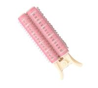 Pongnas Bangs Volumizing Roller Clips Hair Root Roller Clips Hair Volumizing for Women Soft Rollers for Crown Lift No Heat Overnight Styling Flyaways Baby 4 Pack (Pink)