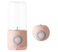 Pongnas Blender Cup, Electric Shaker Bottle Softie Maker With Portable Blender Juicer 6 Blades USB Rechargeable Fruit Mixer Juicer Cup Maker for Home Kitchen Outdoor (Pink)