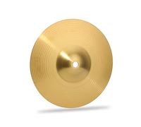 Pongnas Brass Crash Cymbal for Drum Set 8in 10in 12in 14in Percussion Instrument with Shiny Metallic Luster for Beginners Students Players (8)