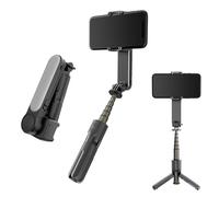 Pongnas BT Selfie Stick, Stabilizer 3 Color Modes Fill Light Inception Mode Stable Tripod for Smartphones Black