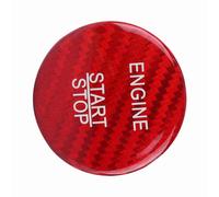 Pongnas Carbon Fiber Engine Start Button Cover for A B C GLC GLA CLA ML Class with Easy Installation (Red)