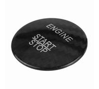 Pongnas Carbon Fiber Engine Start Button Cover for A B C GLC GLA CLA ML Class with Easy Installation (Black)