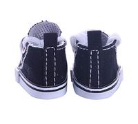 Pongnas Charming 14-Inch Doll Sneakers - Colorful Doll Accessories for Every Outfit and Fun Girls (Black)