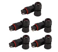 Pongnas Connector, Aviation Plug Socket Aviation Connector with 5 Pcs Rubber for Industrial Equipment (L16-3)
