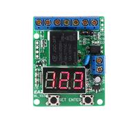 Pongnas Counter Controller Module, 0~999 Counting Range with Adjustable Timer 0.1s~999min, Relay Normally Opened Closed, for Circuit Board 12V 24V