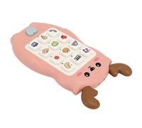 Pongnas Cute Interactive Phone Toy with Music & Lights - Early Educational Chewable Smartphone for Infants (Pink)