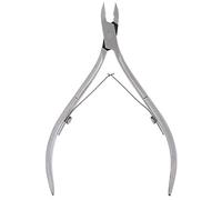 Pongnas Cuticle Nippers, Stainless Steel Dead Skin Scissors with Spring Buckle Design for Pedicure Manicure Tool, 55 X 106mm (Silver)