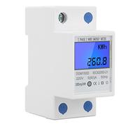 Pongnas DDM15SD Single Phase KWh Meter, LCD Backlight Digital Display with DIN Rail Mounting for Electricity Voltage Current Frequency Power Measurement