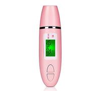 Pongnas Digital Skin Detector, LCD Screen Analyzer with Highly Sensitive Probe for Skin Hydration Sebum Test, Portable Pen Type Design for Home Travel Beauty Salon (Pink)