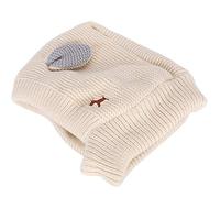 Pongnas Dog Beanie, Dog Hat Hats For Large Knitted Pet Ears Snood Head Wrap Warm Winter Crochet Puppy Ear Muffs For Medium to Large Cats Pets (Beige)