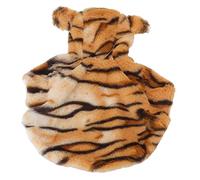 Pongnas Dog Tiger Costume, Tiger Dog Costume For Large Cute Warm Winter Apparel Pet White Cosplay Clothes Coat Hoodie Outfits For Small and Medium (L)