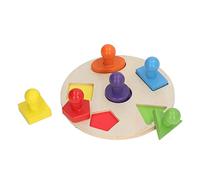 Pongnas Educational Wooden Shape Puzzle for Kids - Colorful Geometric Sorting Board for Skill Development and Learning Fun