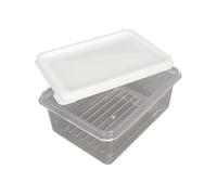 Pongnas Elegant 200g Holder with Sealed Lid & Stainless Steel - Ideal Kitchen Storage Container for Fridge