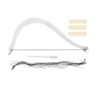 Pongnas Eyebrow Line Marker Ruler, Microblading Positioning Tool with String Ink Dropper and 13pcs Replaceable Cotton Threads, for Novice and Professional Eyebrow Artist