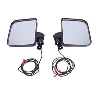 Pongnas EZGO & Compatible Cart Side Mirror Pair with Integrated LED Turn Lights - Dual- Rearview Mirrors for Enhanced Visibility and - Tempered Glass + ABS Housing
