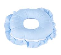Pongnas Face Down Massage Pillow for Spa Table Hollowed Relax Headrest Cushion for Bed Skin-Friendly and Pressure Free Design (Blue)