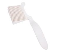Pongnas Fade Comb Clipper Guide Set Professional Barber Fade Comb with 3 Depth Guards for Blending Salon Quality Haircuts At Home Ergonomic ABS Plastic (Beige)