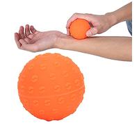 Pongnas Fascia Massage Ball, Silicone Material with Comfortable Hand Feel, Strong and Durable, for Body Shoulder Neck Back Legs Hands Feet Massage (Orange)