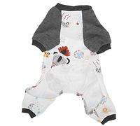 Pongnas French Bulldog Clothes, Dachshund Pajamas Dog Pajamas Polyester Spaceship Pattern Doggie Cat Pet Jammies Outfit Cute Soft Puppy Pjs Jumpsuit Dog Clothes for Small Medium (S)