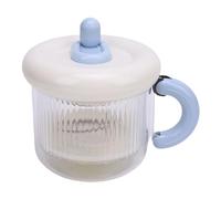 Pongnas Greek Yogurt Strainer - Large-Capacity Dry Yogurt Maker with Fine Mesh Bag, Spring Press & Timing Wheel for Thick Labneh, Cream Cheese & Whey Separation - Reusable Whey Separator, (Blue)