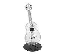 Pongnas Guitar Pick Holder Acrylic 3 Slots Display Stand Durable Desk Decoration for Music Lovers