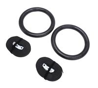 Pongnas Gymnastic Rings for Strength Training - 300kg Capacity Pull Up Rings with Polyester Straps, Slip ABS for Calisthenics, Home Gym & Outdoor Fitness