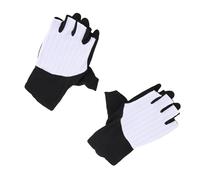 Pongnas Half Finger Cycling Gloves with Shock Absorbing Palm Pad Silicone -Slip Strips Breathable Mesh Back for Road Mountain Bike Riding - Reflective Design (XL)
