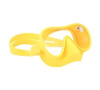 Pongnas High-Performance Diving Goggles with Fog Tempered Glass Snorkeling Silicone Strap - Portable and for Ages (Yellow)