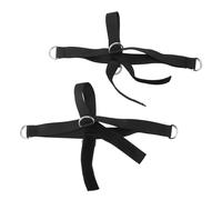 Pongnas Hip Flexor Ankle Strap 2 Pack Dumbbell Foot Attachment Adjustable Ankle Weights for Leg Workouts with 4 Connection Points for Hip Thrusts Leg Extensions Home Gym Strength