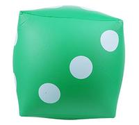 Pongnas Inflatable Dice Toy - Portable PVC Fun for Indoor Outdoor Party Games, & Foldable Red Game Prop (Green)