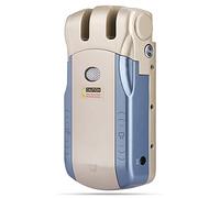 Pongnas Keyless Electronic Lock, Zinc Alloy Remote Control Touch Lock for Home Security, with 3 Unlock Modes Remote Touch (Gold)