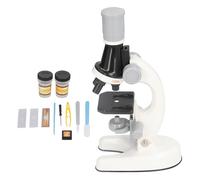 Pongnas Kids LED Microscope Kit 1200X Educational Toy with Specimen Slides for ’s Science Exploration Yellow (White)
