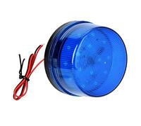 Pongnas LED Strobe Beacon Emergency Warning Light High Brightness Blue Flashing Lamp Triple Frequency Flash for Vehicles Construction Sites 7.3x4.2cm