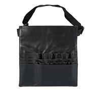 Pongnas Makeup Brush Bag, Professional PU Cosmetic Brushes Holder Organizer with Adjustable Strap, for Makeup Artist Waist Pouch or Shoulder Bag