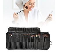 Pongnas Makeup Brush Kit Soft Skin Friendly Delicate Cosmetic Beauty Tools Set with Bag 24pcs Black