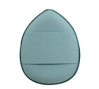 Pongnas Makeup Finger Puff, Classic Corner Design with Soft and Bouncy Texture, Widened Ribbon for Liquid Foundation (Mini air cushion-blue)