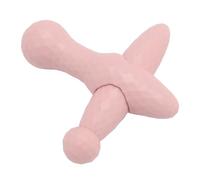 Pongnas Manual Deep Tissue Massage Tool Dual Head Trigger Point Massager Handheld Acupressure Myofascial Release Tool for Neck Back Legs Hands Muscle Relief (Pink)
