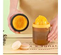 Pongnas Manual Juicer, Fruit Squeezer Orange Squeezer With 8 Blades 2 Way Juicing Small Portable DIY Juicer Mini Manual for Home Office Camping Traveling (Green)