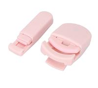 Pongnas Mini Eyelash Curler, Wide Angle and Partial Lash Curler Set with Built in Light Spring and Replacement Silicone Pads, for Easy Curling and 3D Makeup Effect (Pink)