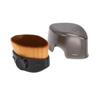 Pongnas Mini Makeup Brush for Liquid Foundation Powder Blush Concealer BB Cream Primer Fine Brush with Protective Cover for On the Go Touch Ups